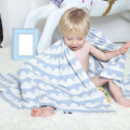 Soft Printing Organic Cotton Knitted Baby Blanket Living Room
